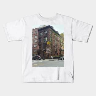 Ivy-covered building on Irving Place Kids T-Shirt